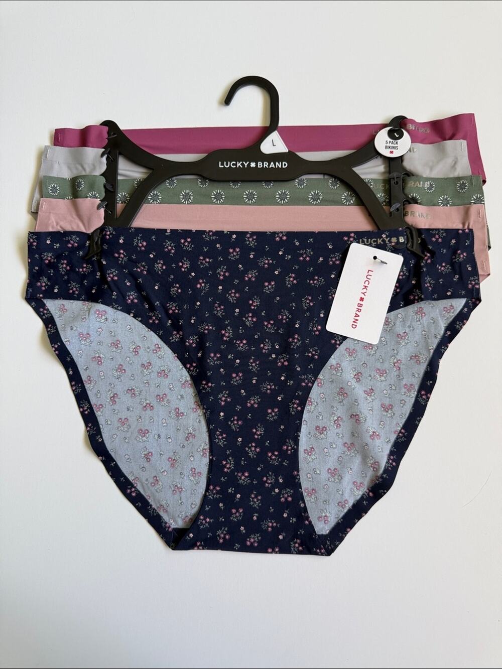 LUCKY BRAND BIKINI PANTIES SZ L NEW!